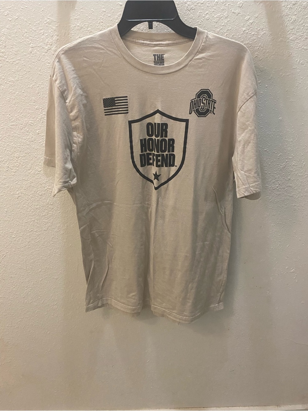 Our Honor Defend Short-Sleeve Crewneck T-Shirt - Light Beige
